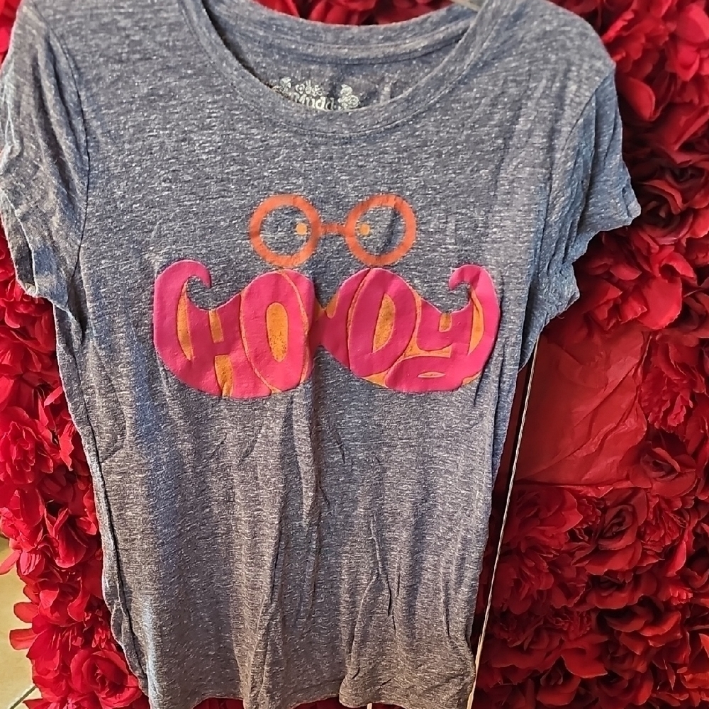 Mudd Girls Pink and Orange Howdy Design Shirt Size Xlarge (16)